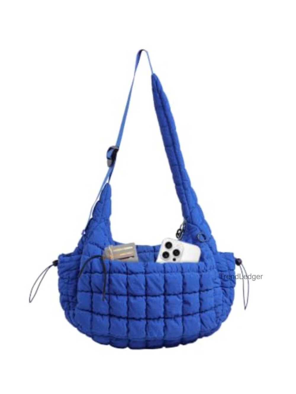 Quilted Nylon Puffy Hobo Tote Bag Crossbody Shoulder Purse